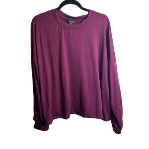 Maree 2X Burgundy Scoop Neck Casual Blouse Sweater Soft Made in USA